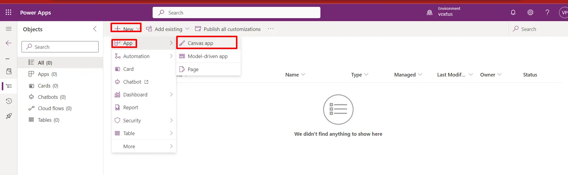 Creating First Canvas App Creating First Canvas App